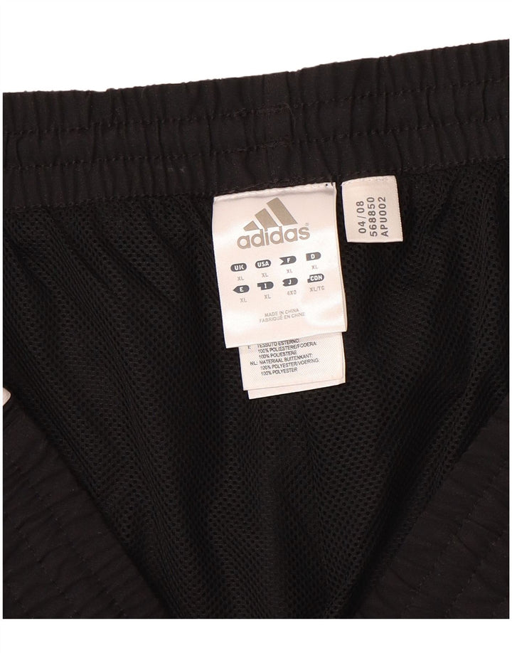 Adidas Mens Tracksuit Trousers Joggers XL Black Polyester