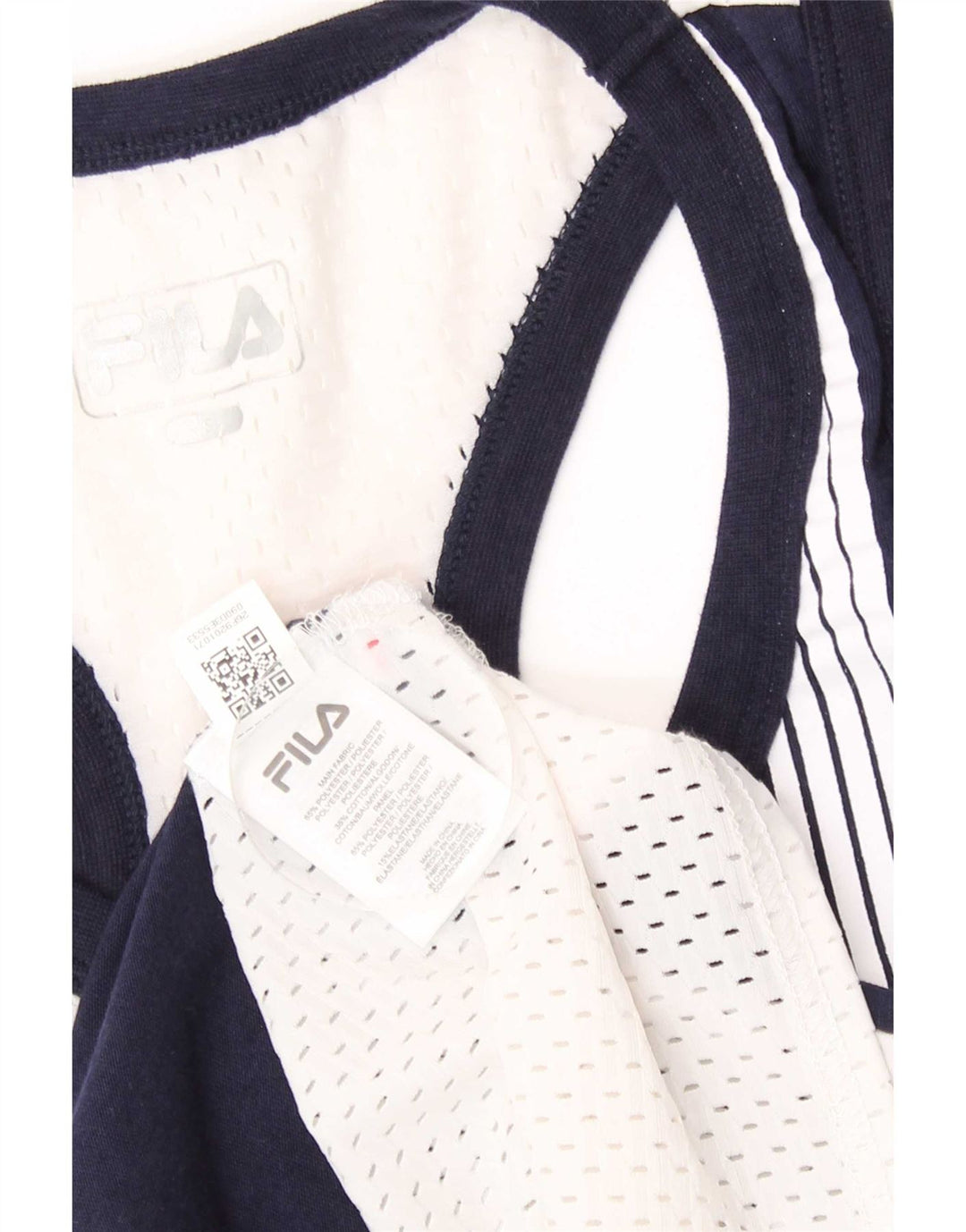 Fila Mens Graphic Vest Top Small White Colourblock Polyester
