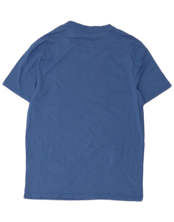 Hugo Boss Mens Regular Fit Graphic T-Shirt Top Large Blue Cotton