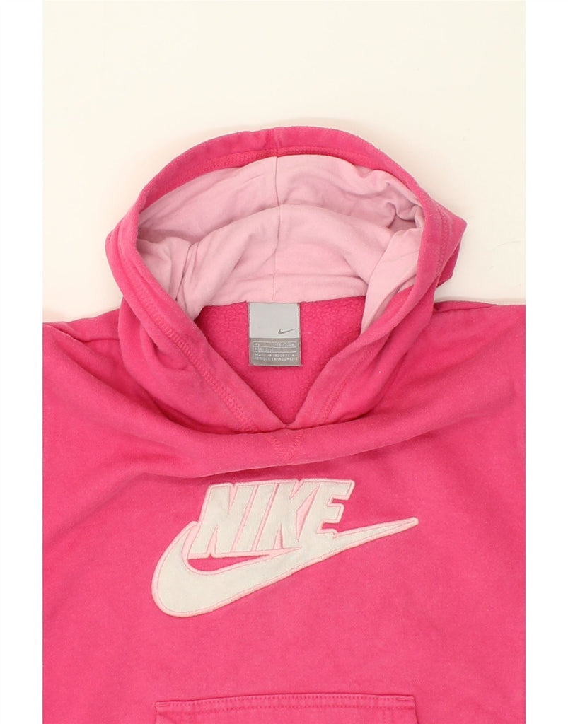 NIKE Girls Graphic Hoodie Jumper 13-14 Years XL Pink | Vintage Nike | Thrift | Second-Hand Nike | Used Clothing | Messina Hembry 