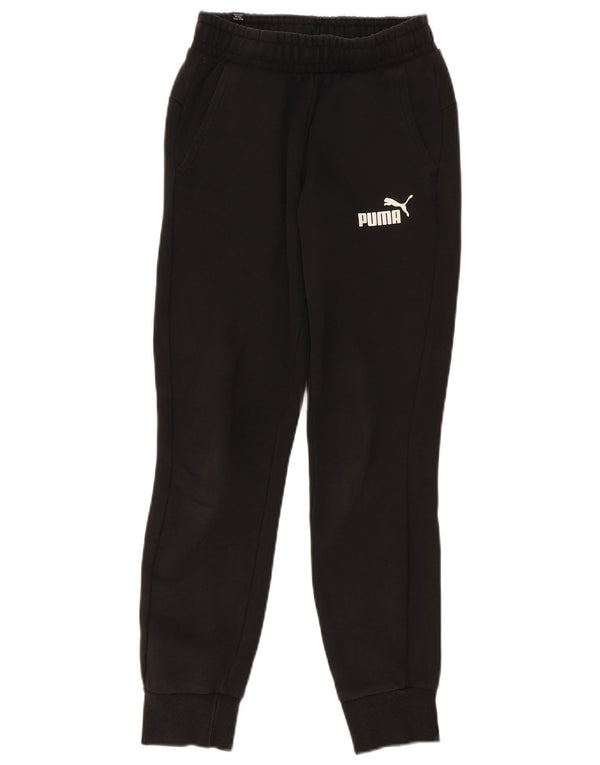 Puma Mens Tracksuit Trousers Joggers XS Black Cotton