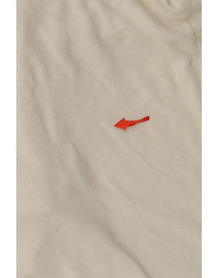 Lacoste Mens Polo Shirt Size 6 XL White Cotton