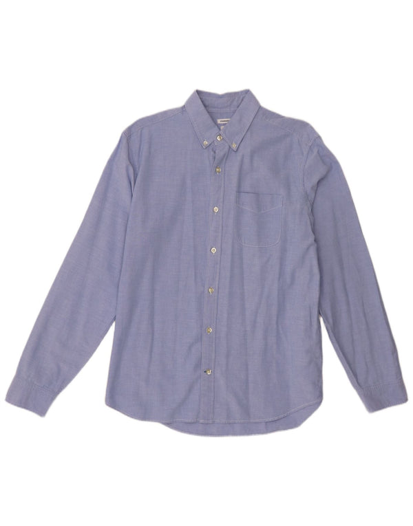 Gap Mens Standard Fit Shirt Medium Blue Cotton