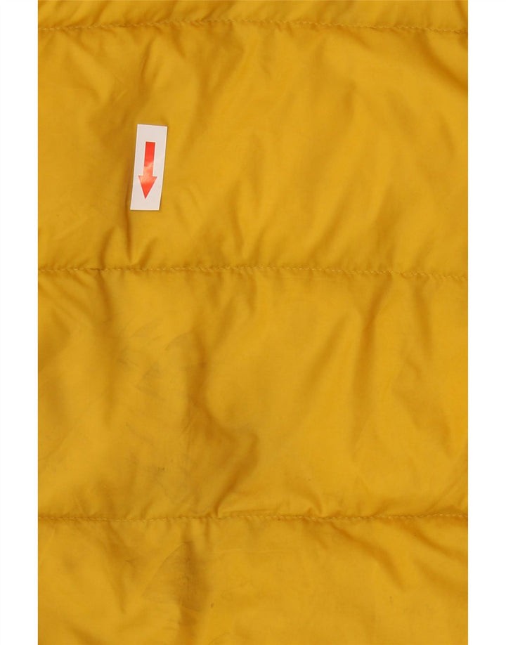 MARKS & SPENCER Womens Hooded Padded Coat UK 18 XL Yellow Polyamide