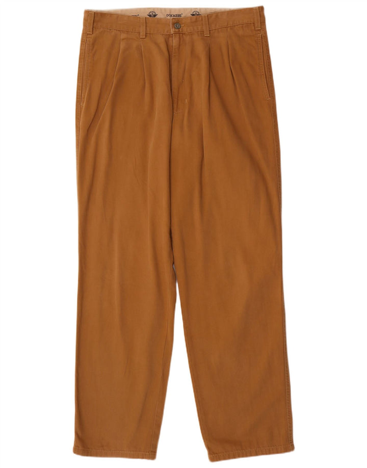 Dockers Mens Pegged Chino Trousers W36 L32 Beige
