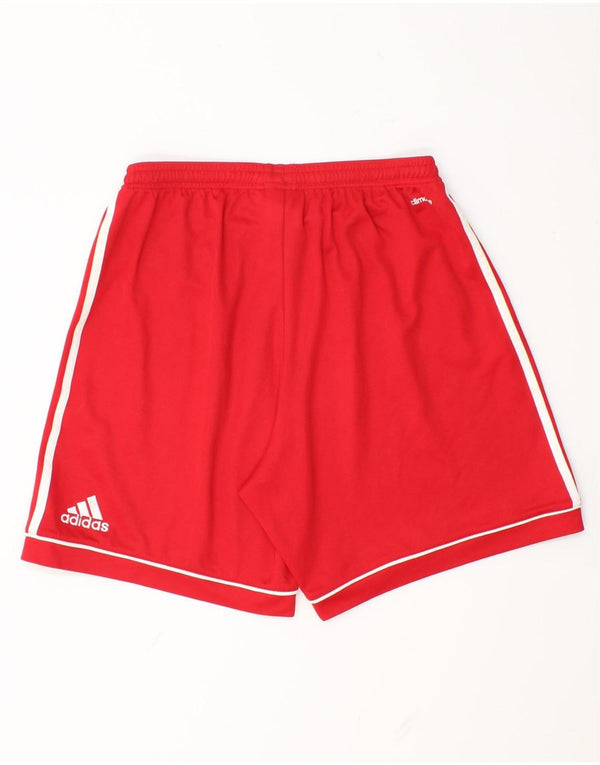 Adidas Mens Climalite Sport Shorts Medium  Red Polyester