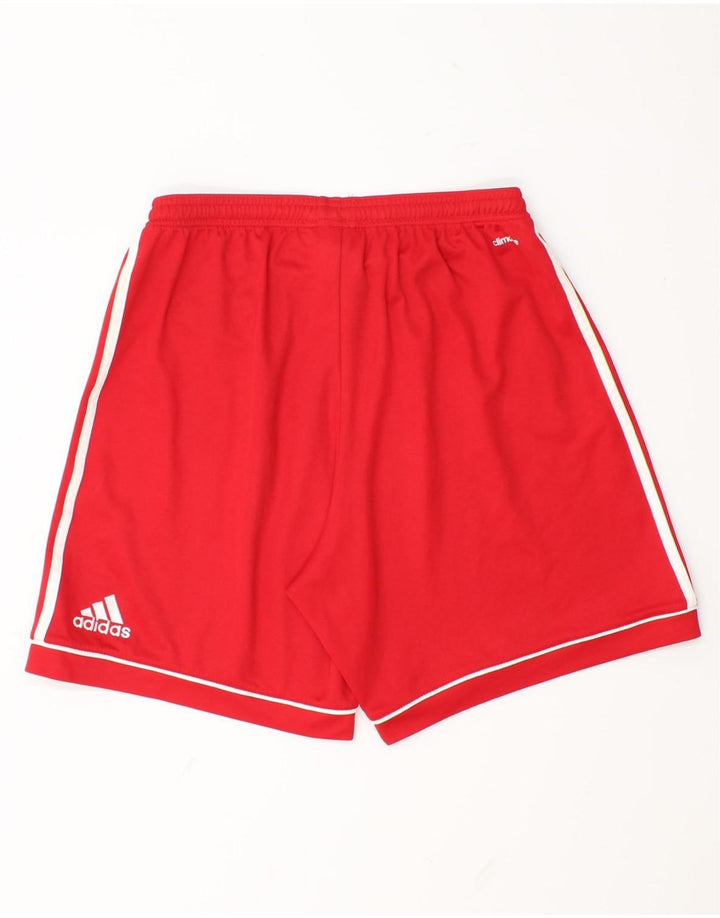Adidas Mens Climalite Sport Shorts Medium  Red Polyester