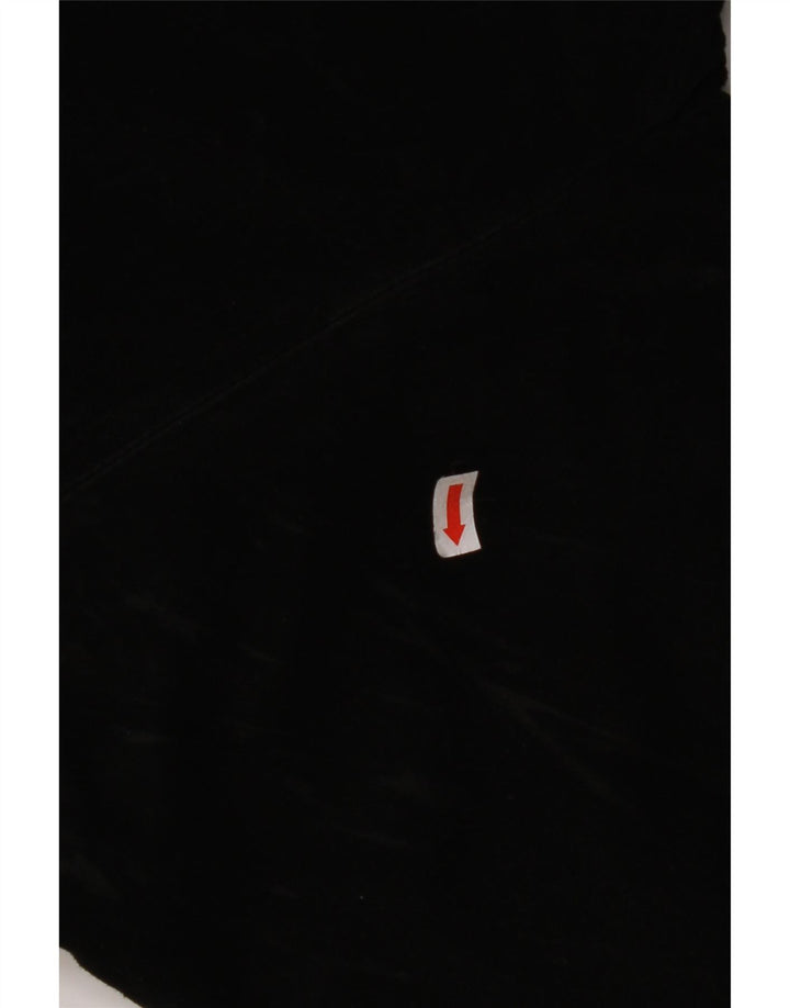 VINTAGE Womens Suede Jacket UK 14 Large Black