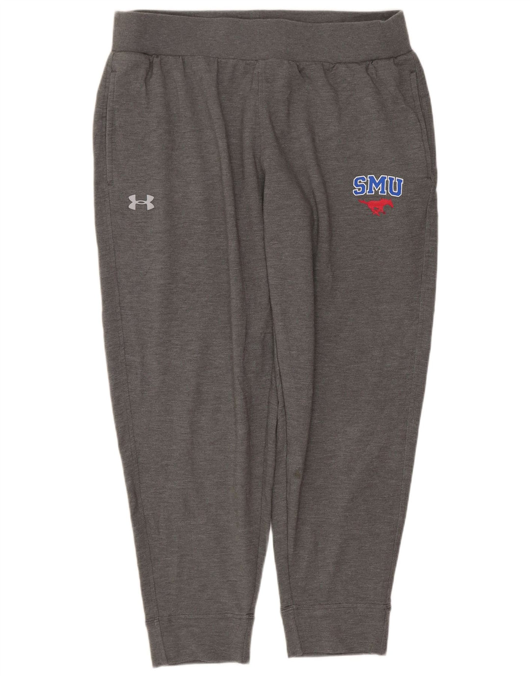 UNDER ARMOUR Mens SMU Mustangs Tracksuit Trousers Joggers Large  Grey