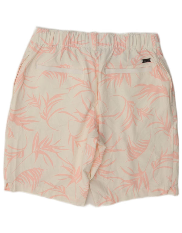 Under Armour Womens Chino Shorts US 6 Medium W30 White Floral