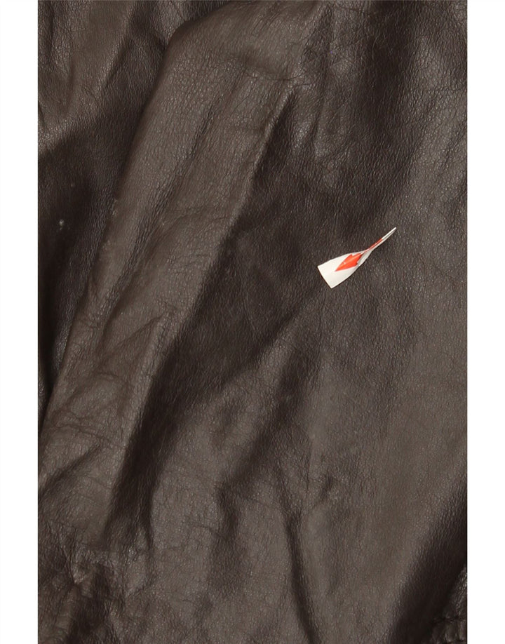 Vintage Mens Leather Jacket IT 48 Medium Brown Leather