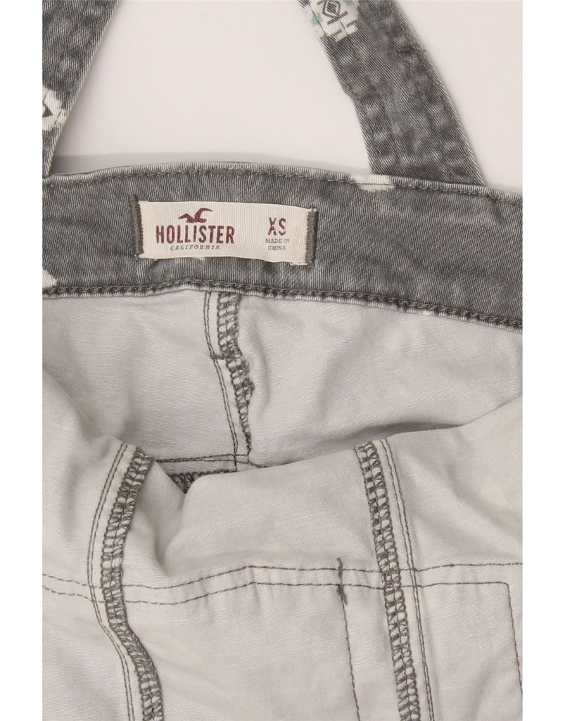 HOLLISTER Womens Dungarees Slim Jeans XS W28 L24 Grey Argyle/Diamond Vintage Hollister and Second-Hand Hollister from Messina Hembry 