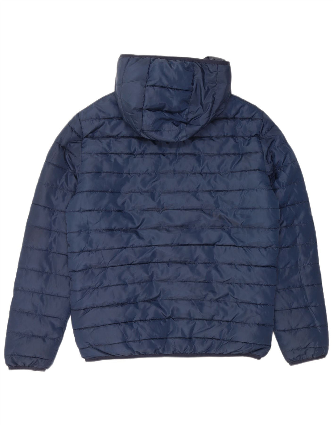 JACK & JONES Mens Hooded Padded Jacket UK 38 Medium Navy Blue Polyester