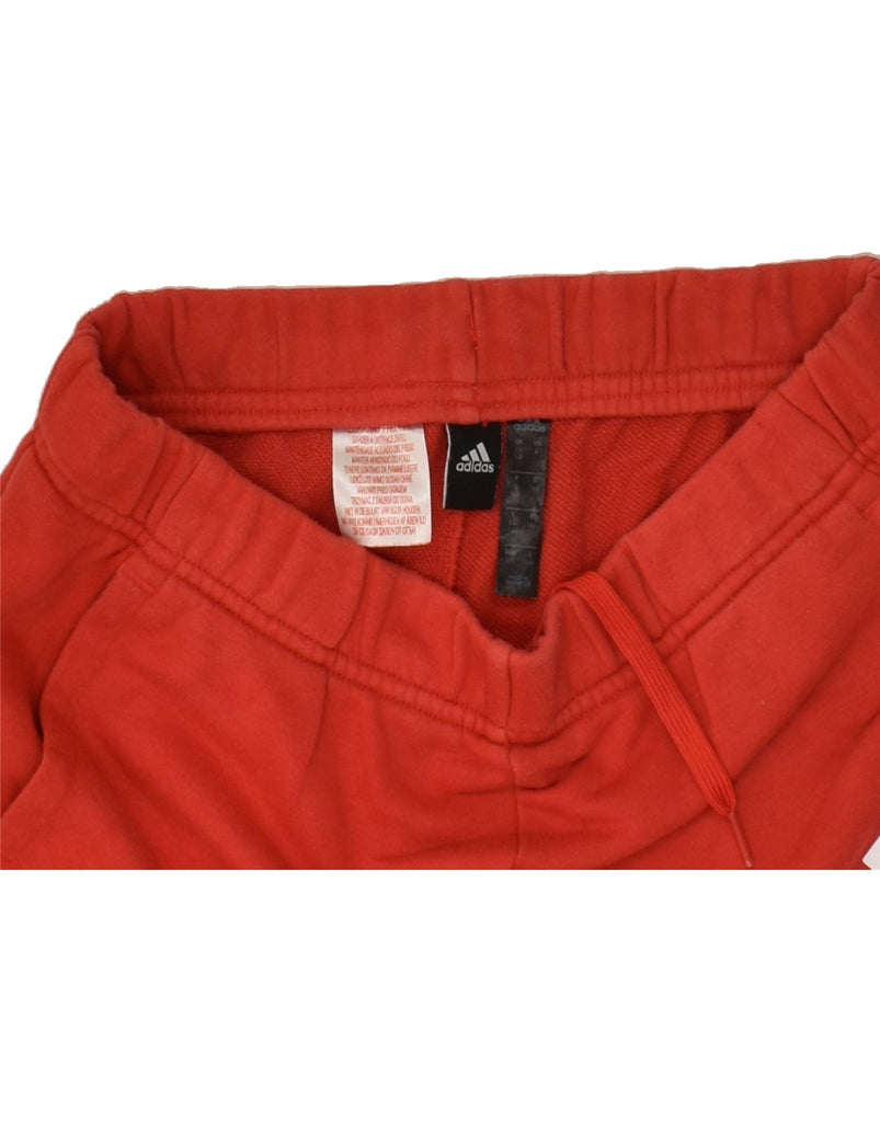 ADIDAS Boys Graphic Sport Shorts 13-14 Years Red Colourblock Cotton Vintage Adidas and Second-Hand Adidas from Messina Hembry 