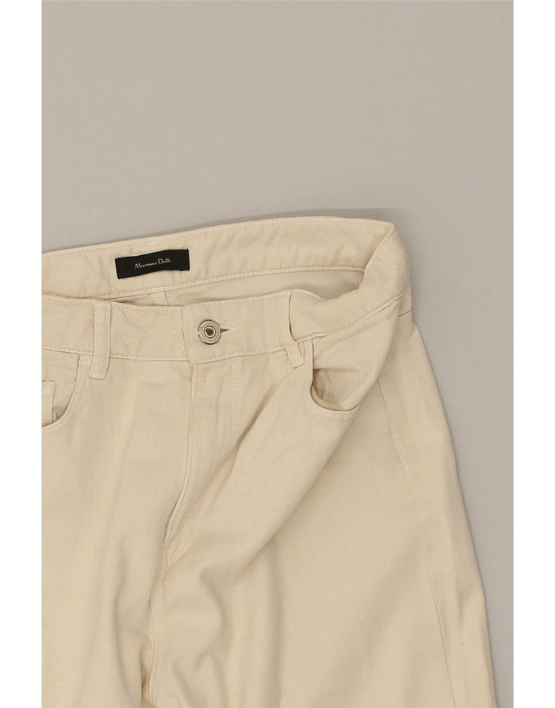 MASSIMO DUTTI Womens High Waist Slim Jeans EU 36 Small W26 L27  Beige | Vintage Massimo Dutti | Thrift | Second-Hand Massimo Dutti | Used Clothing | Messina Hembry 