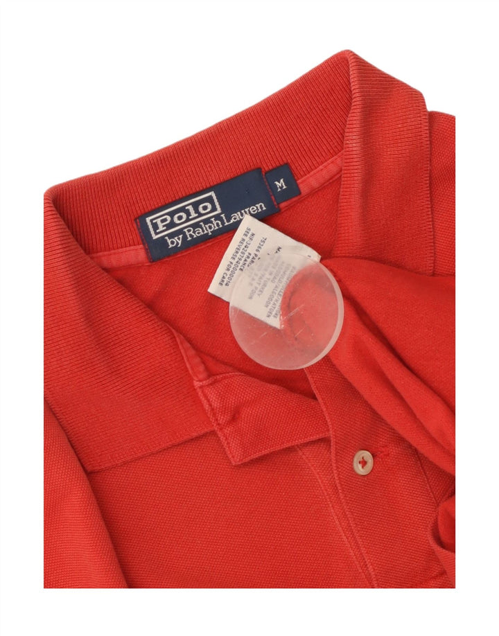 POLO RALPH LAUREN Mens Polo Shirt Medium Red Cotton