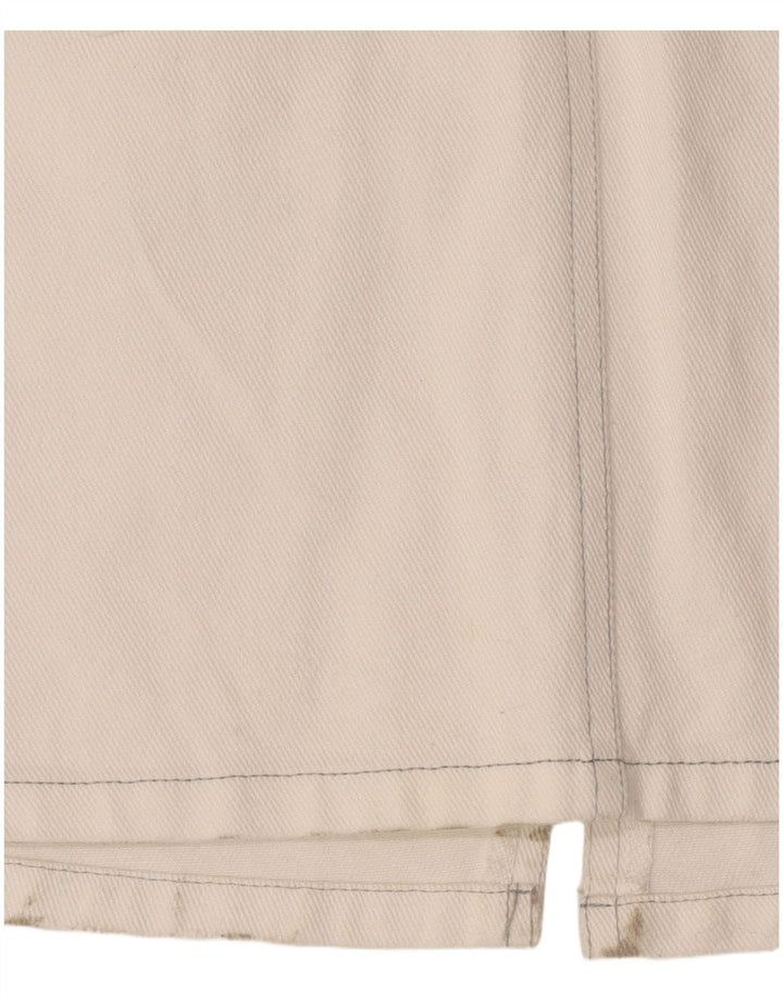 Cache Womens Denim Pinafore Dress UK 8 Small White