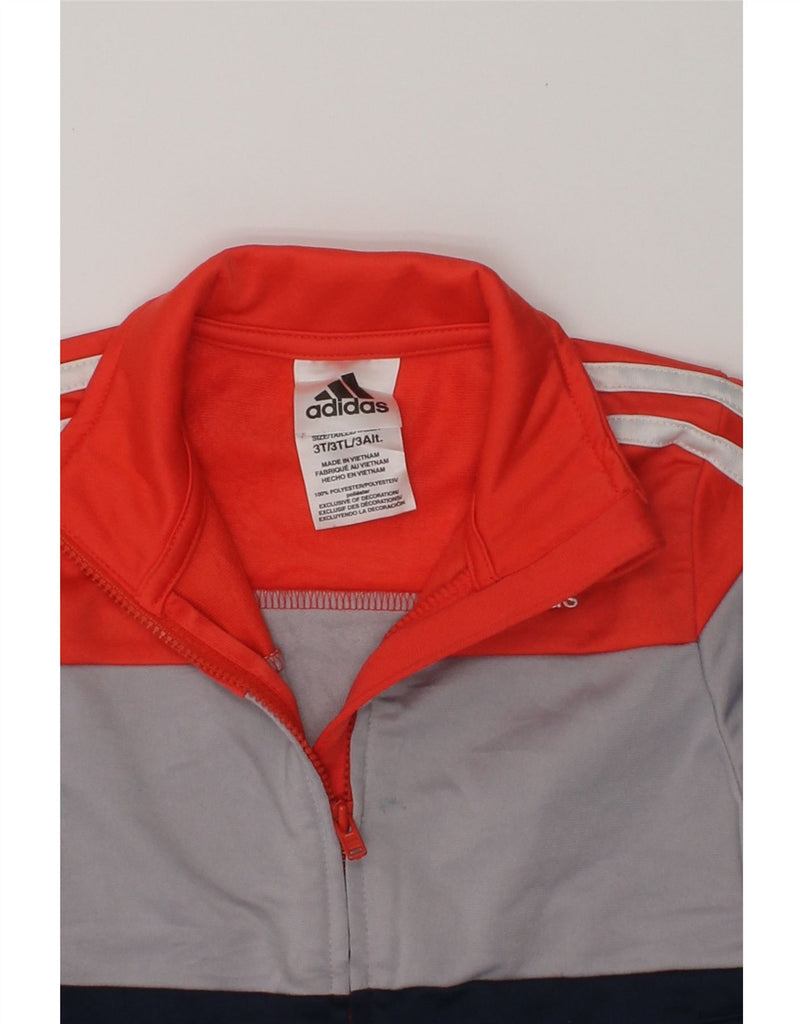 ADIDAS Boys Tracksuit Top Jacket 2-3 Years Multicoloured Colourblock | Vintage Adidas | Thrift | Second-Hand Adidas | Used Clothing | Messina Hembry 