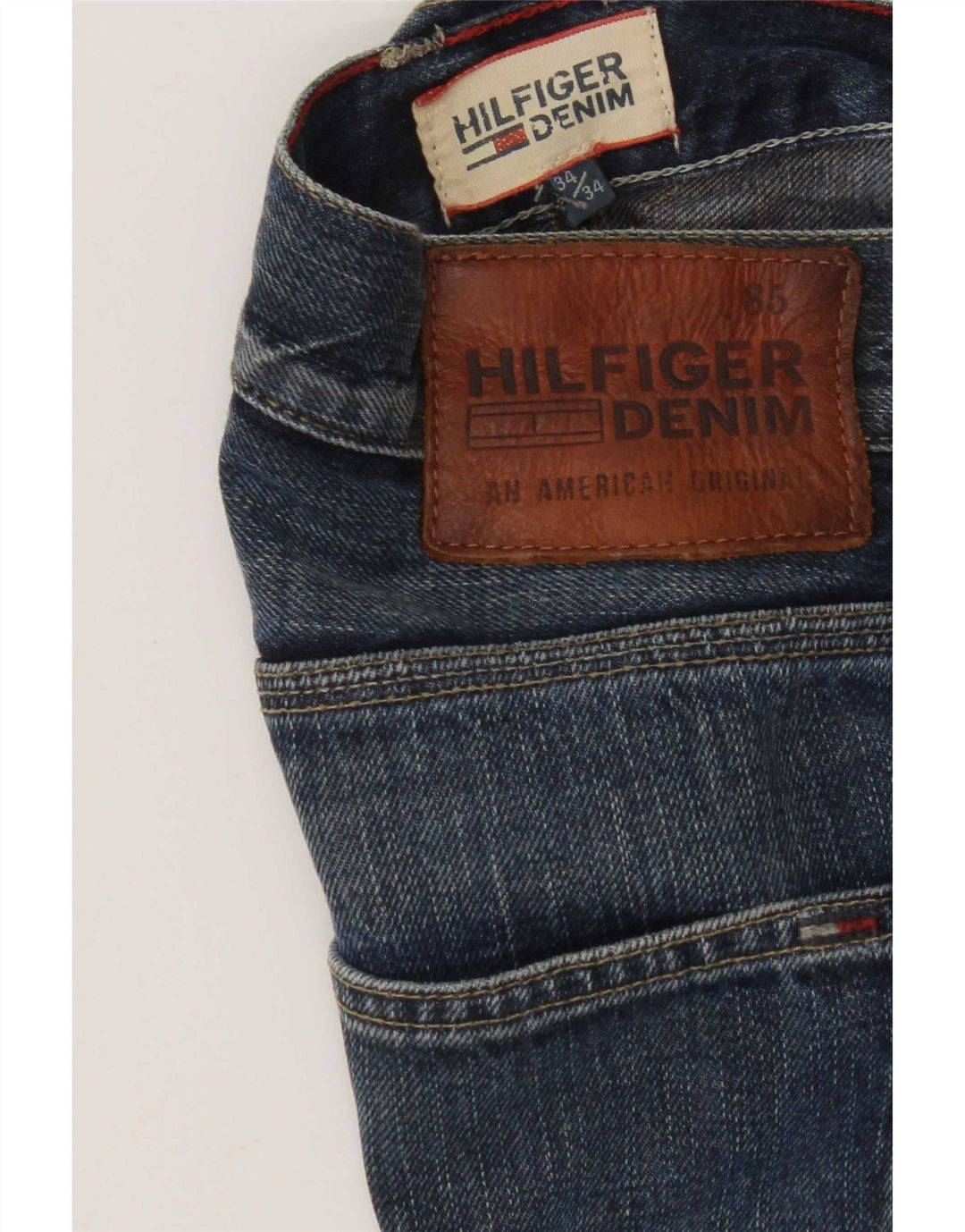 Tommy Hilfiger Mens Straight Jeans W34 L34 Blue
