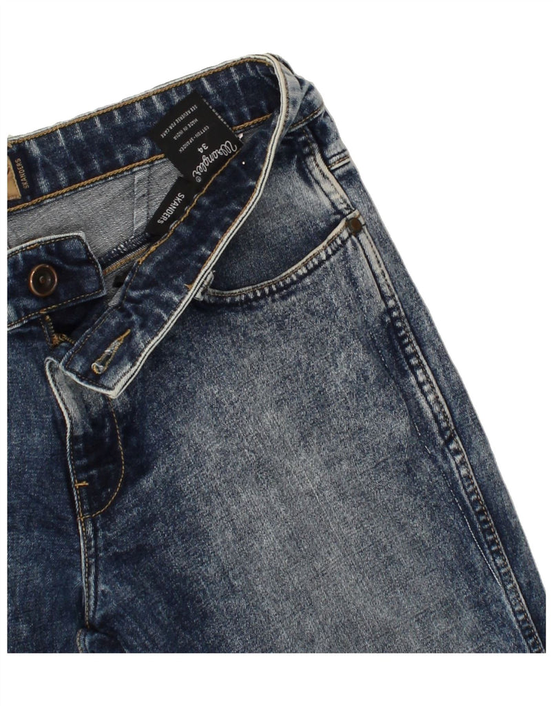 WRANGLER Womens Slim Jeans W34 L28 Blue Cotton | Vintage Wrangler | Thrift | Second-Hand Wrangler | Used Clothing | Messina Hembry 
