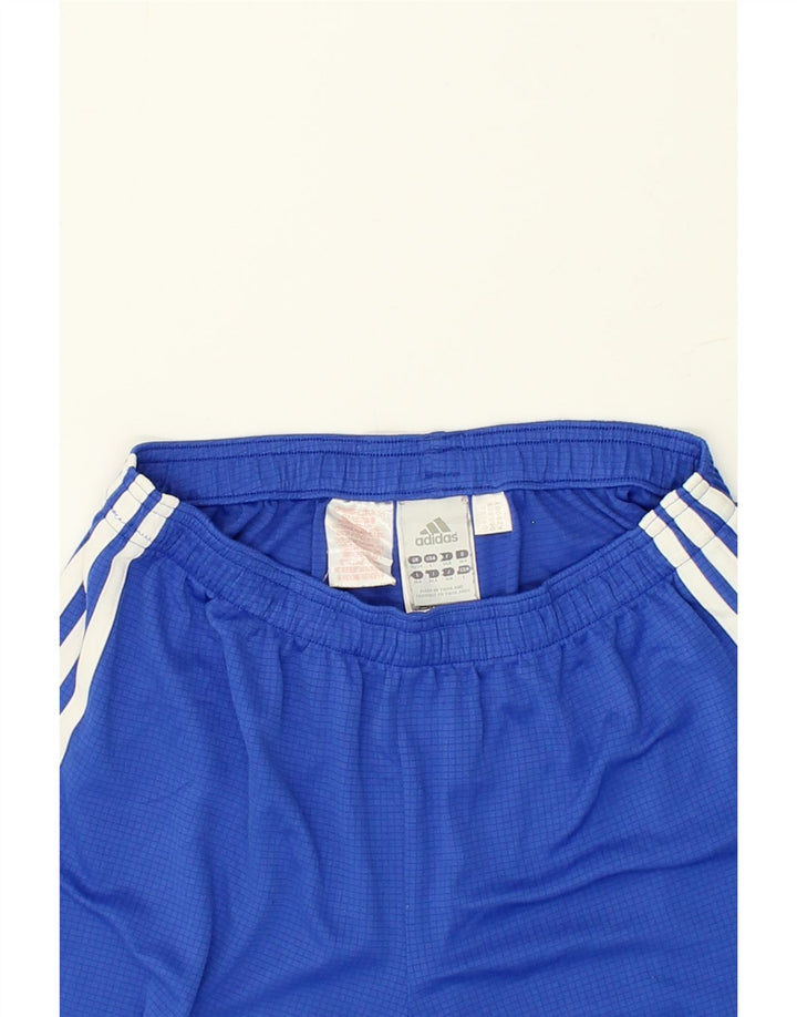 ADIDAS Boys Sport Shorts 13-14 Years Blue Polyester Vintage Adidas and Second-Hand Adidas from Messina Hembry 