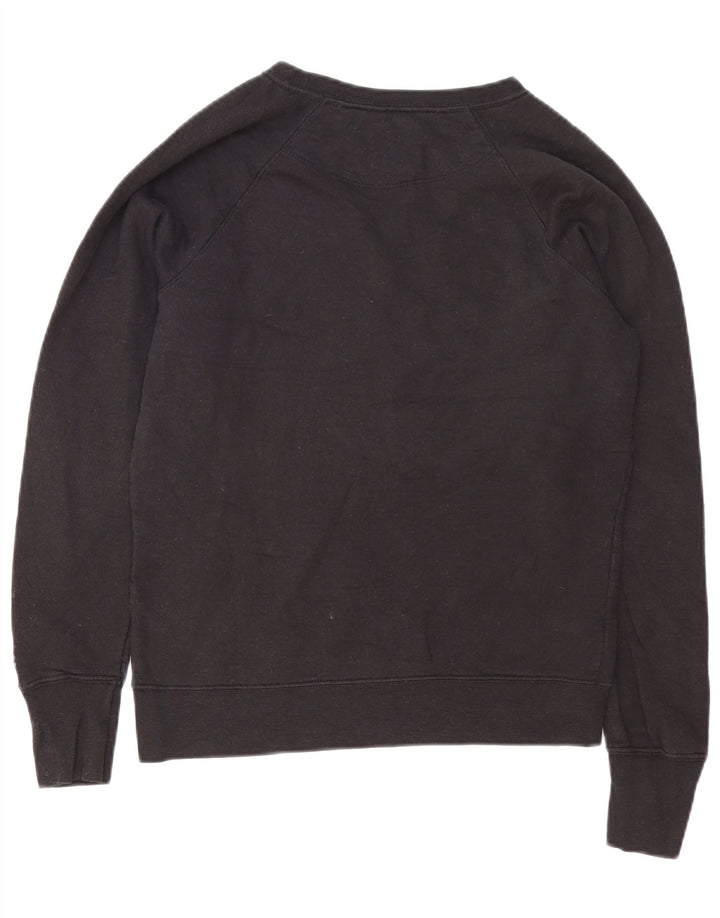 CHAMPION Mens Graphic Sweatshirt Jumper Small Black Polyester