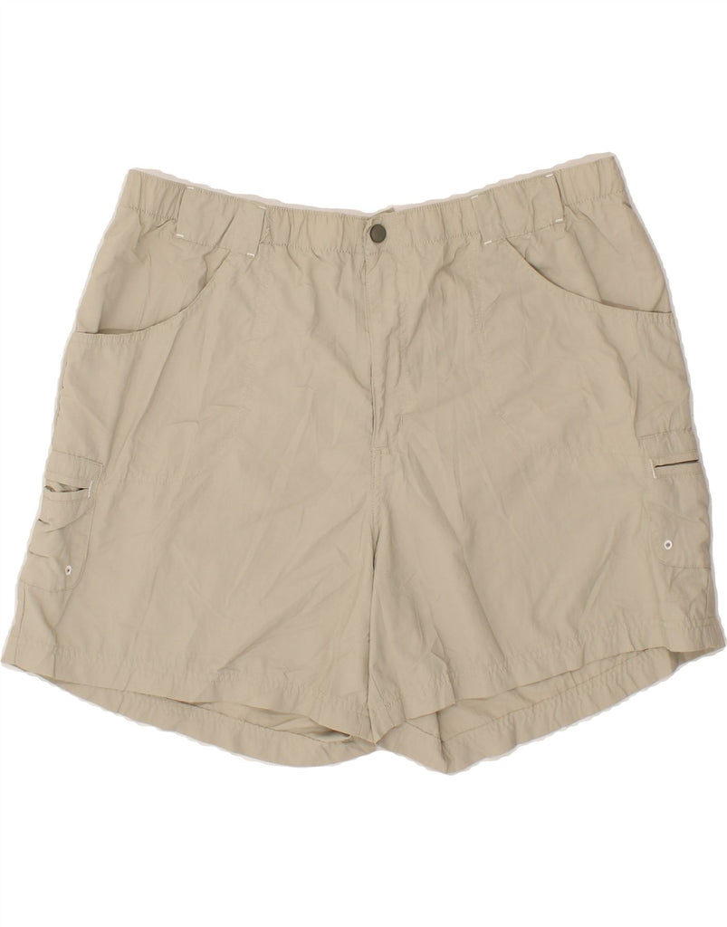 COLUMBIA Mens Cargo Shorts XL W40 Beige Nylon Vintage Columbia and Second-Hand Columbia from Messina Hembry 