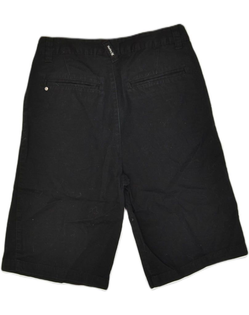 HURLEY Womens Chino Shorts W30 Medium Black Cotton | Vintage Hurley | Thrift | Second-Hand Hurley | Used Clothing | Messina Hembry 