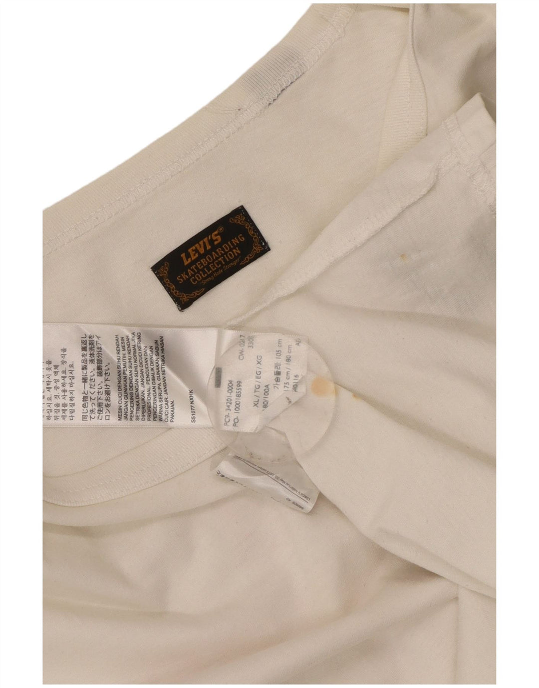 Levi's Mens Graphic T-Shirt Top XL White Cotton