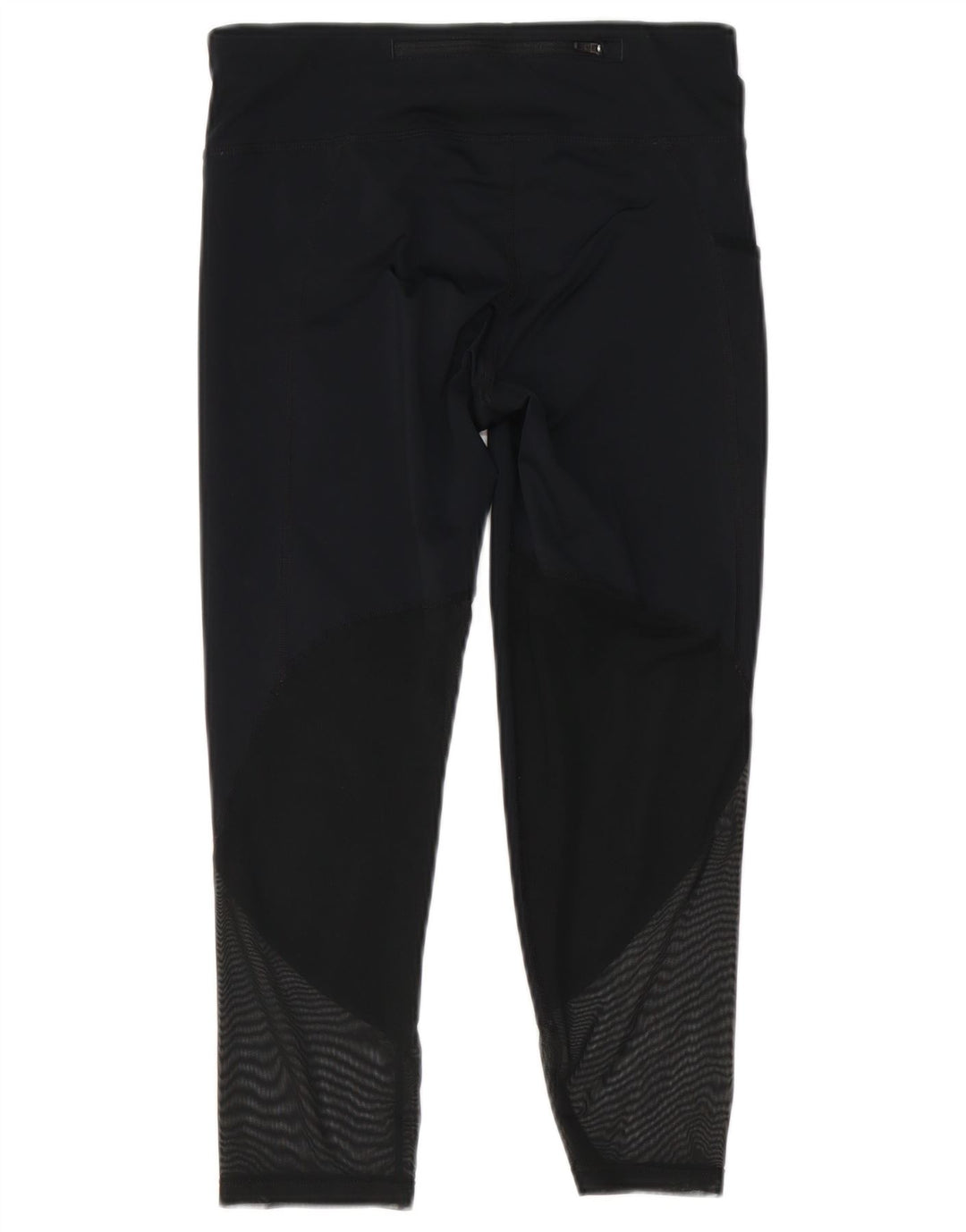 Nike Womens Dri Fit Leggings UK 8 Small Black Geometric Polyester