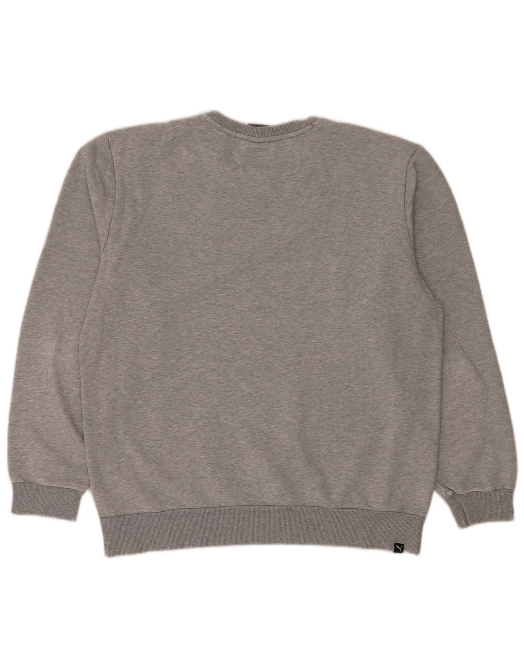 Puma Mens Sweatshirt Jumper Large Grey Flecked Cotton