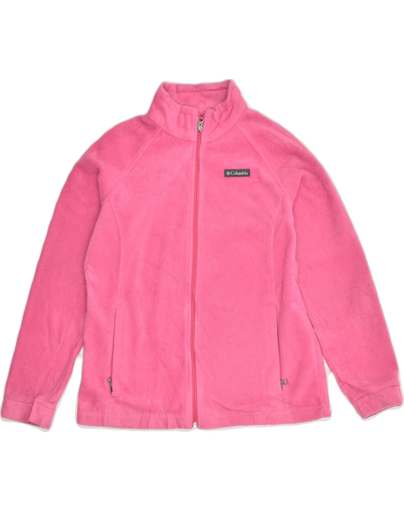 COLUMBIA Girls Fleece Jacket 15-16 Years XL Pink Polyester | Vintage Columbia | Thrift | Second-Hand Columbia | Used Clothing | Messina Hembry 