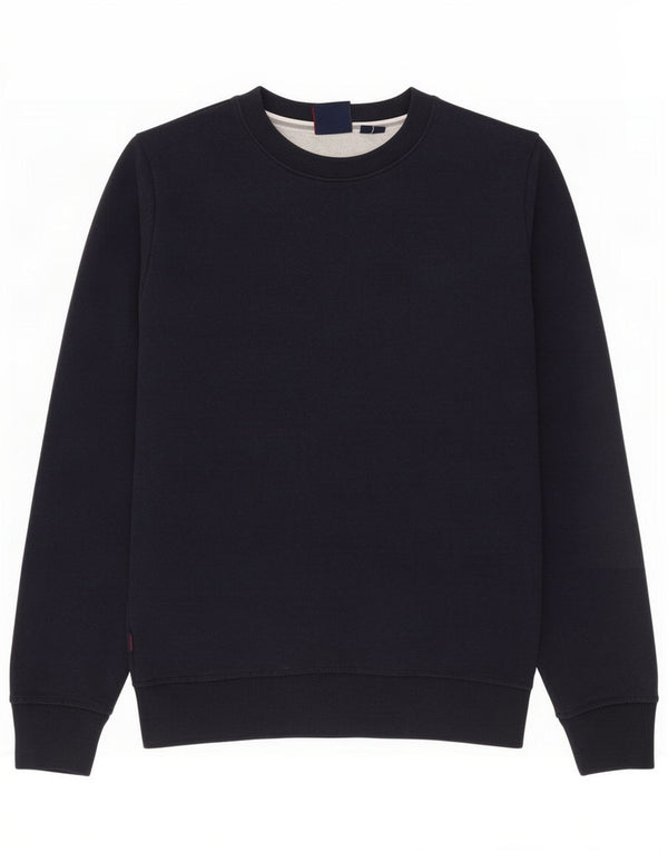 Superdry Mens Sweatshirt Jumper Small Navy Blue Cotton