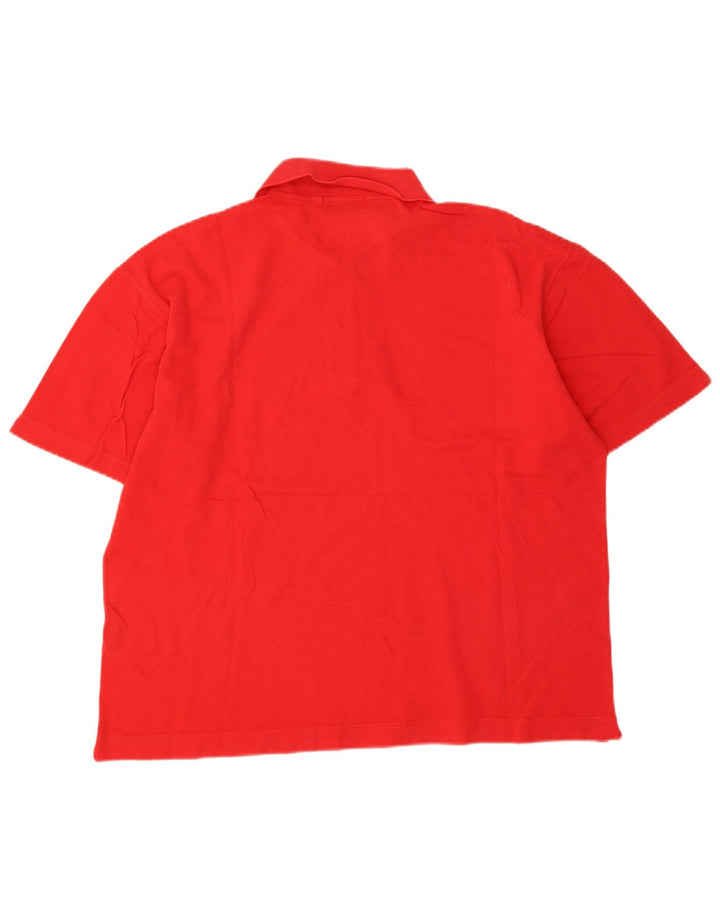 Ungaro Mens Polo Shirt Medium Red Cotton