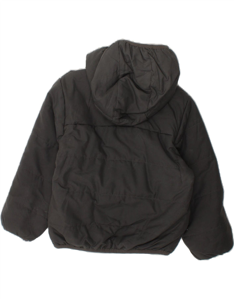 ADIDAS Boys Hooded Padded Jacket 3-4 Years Grey Polyester Vintage Adidas and Second-Hand Adidas from Messina Hembry 