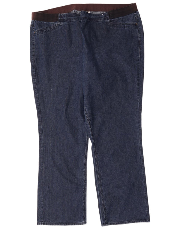 Autograph  Womens Straight Jeans UK 24 4XL W48 L32 Blue Cotton