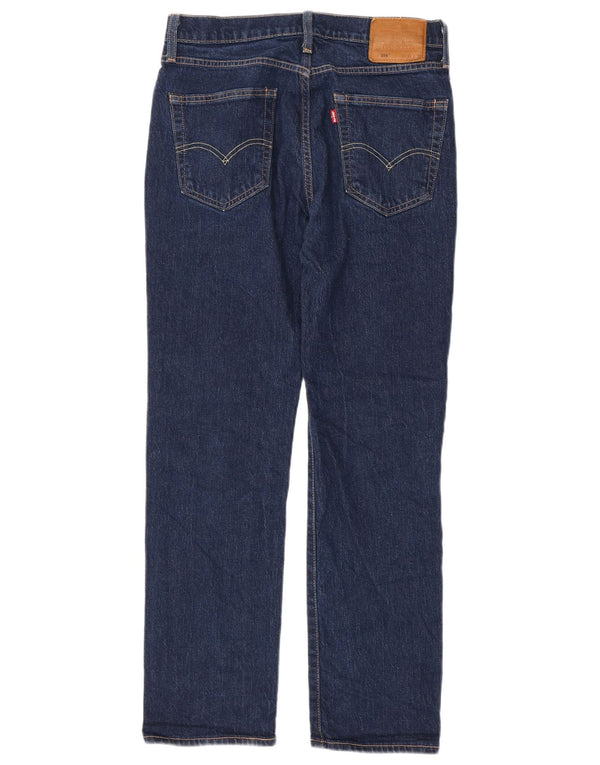 Levi's Mens 514 Straight Jeans W31 L32 Navy Blue Cotton