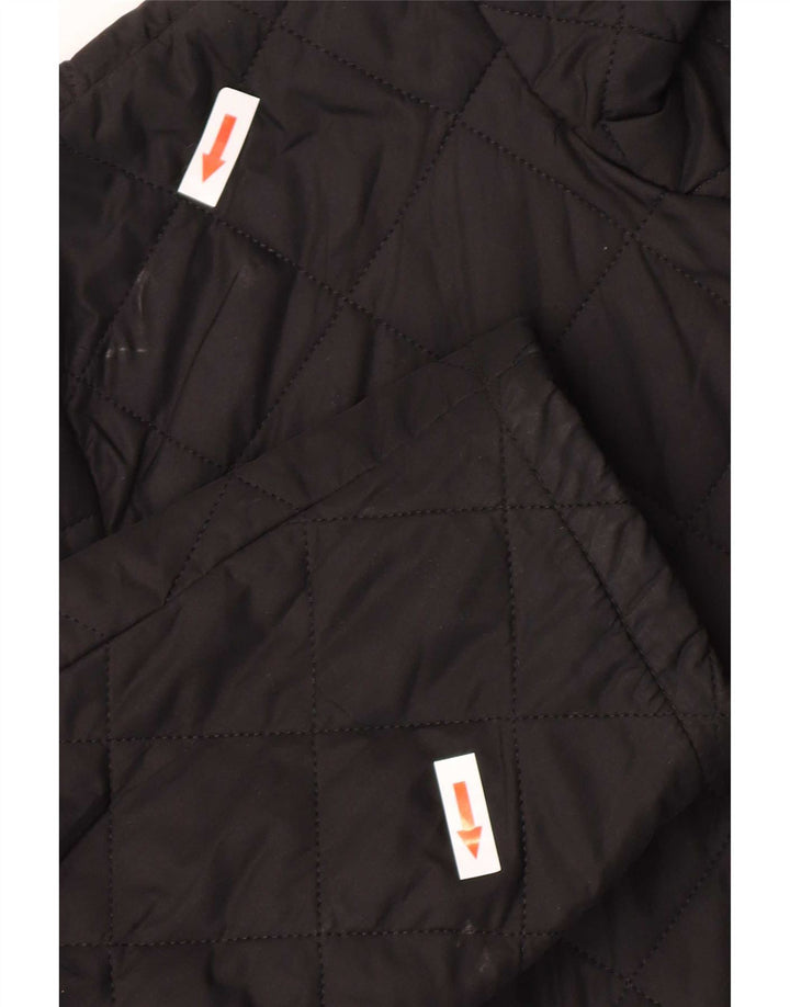 Barbour Mens Quilted Jacket UK 38 Medium Black Polyester