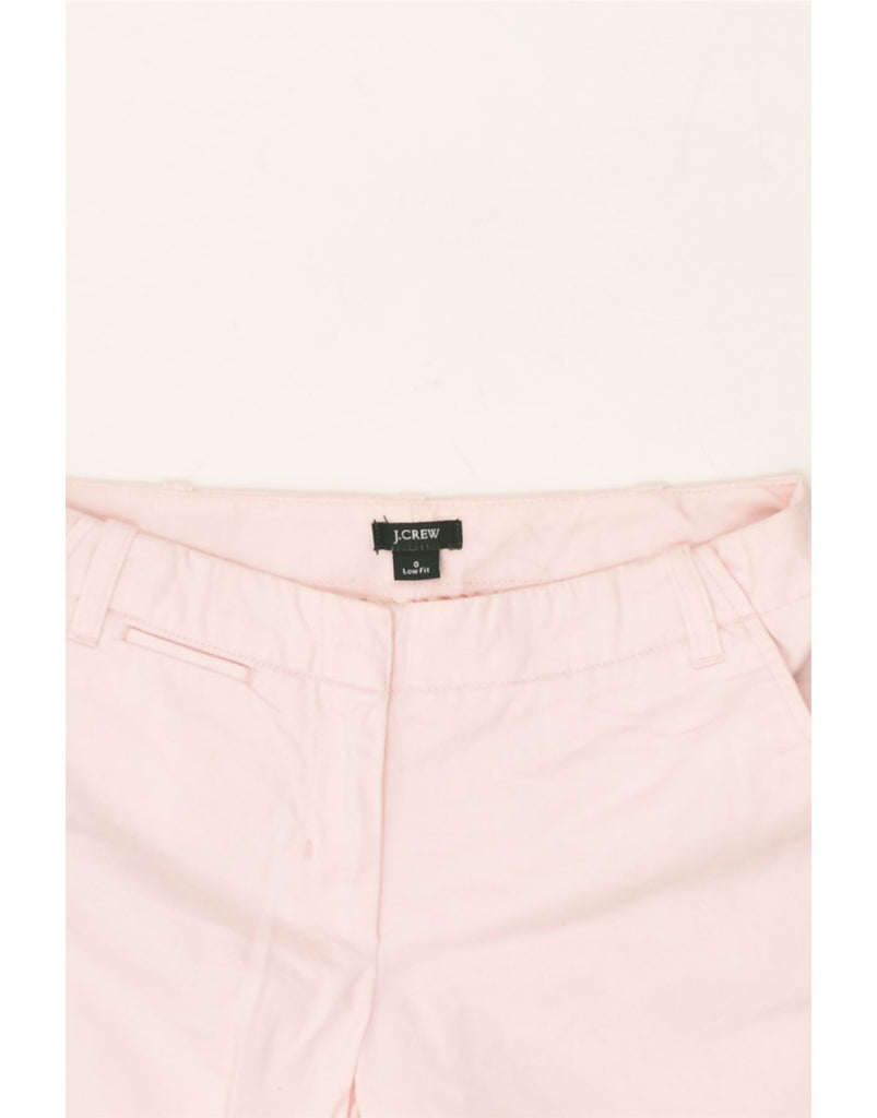 J. CREW Womens Chino Shorts US 0 XS W30 Pink Cotton | Vintage J. Crew | Thrift | Second-Hand J. Crew | Used Clothing | Messina Hembry 