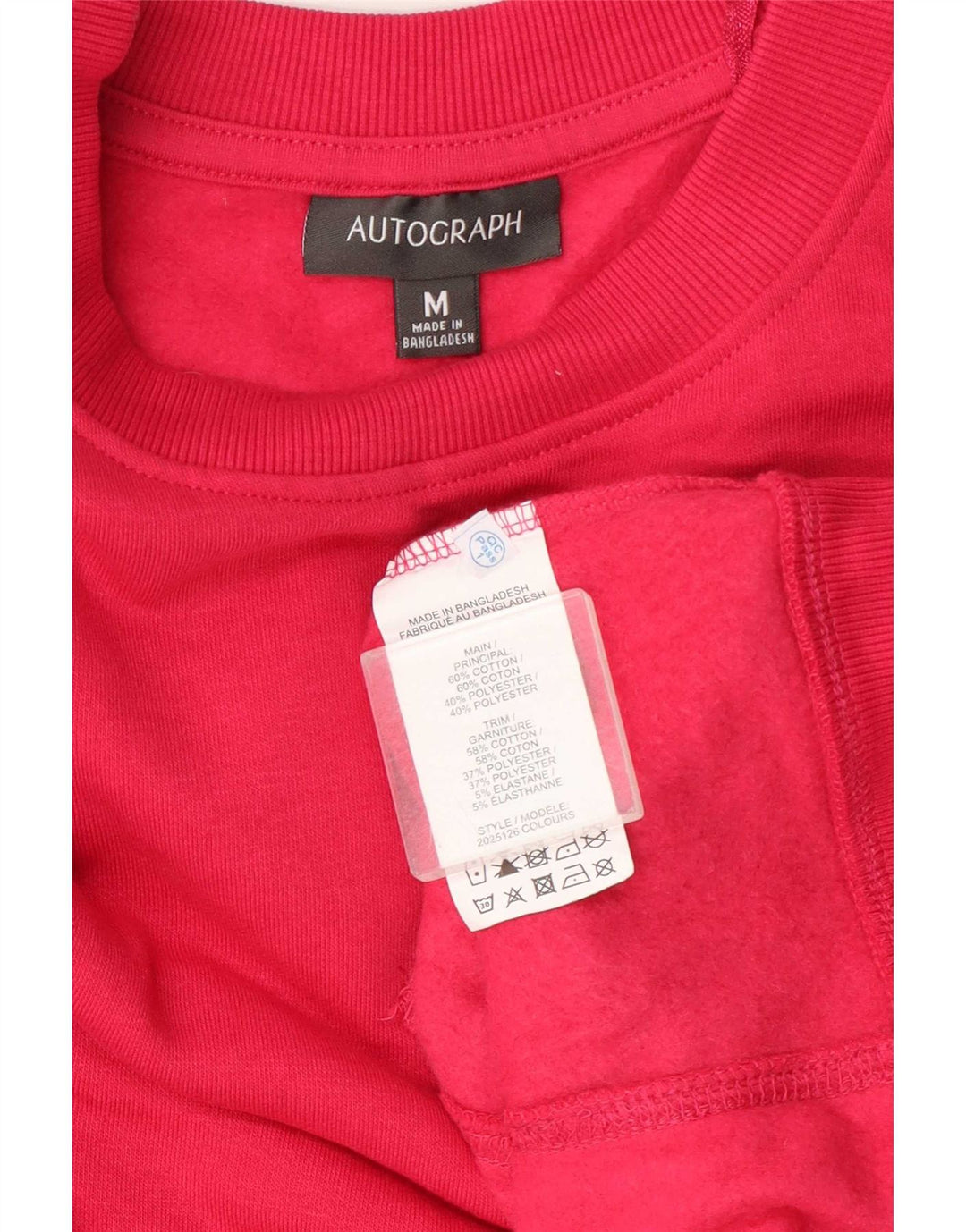 Marks & Spencer Womens Autograph Sweatshirt Jumper UK 14 Medium Pink
