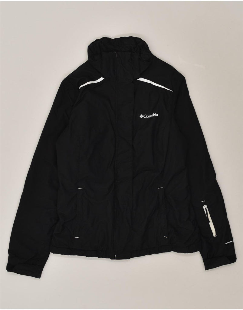 COLUMBIA Womens Windbreaker Jacket UK 10 Small Black Nylon | Vintage Columbia | Thrift | Second-Hand Columbia | Used Clothing | Messina Hembry 