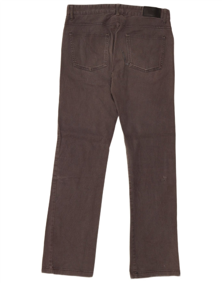 ZARA Mens Straight Casual Trousers EU 40 Medium W31 L31 Grey