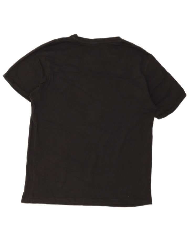 Dickies Mens Graphic T-Shirt Top Large Black Cotton