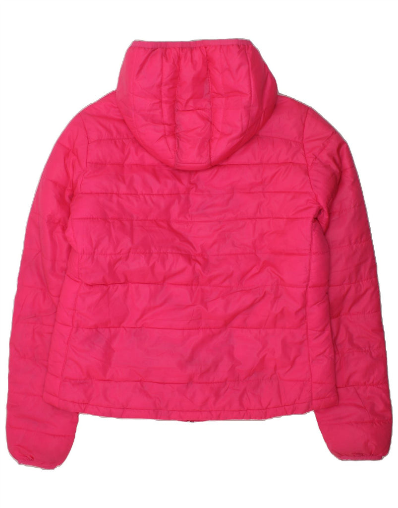 DIADORA Girls Hooded Padded Jacket 13-14 Years 2XL Pink Polyester | Vintage Diadora | Thrift | Second-Hand Diadora | Used Clothing | Messina Hembry 