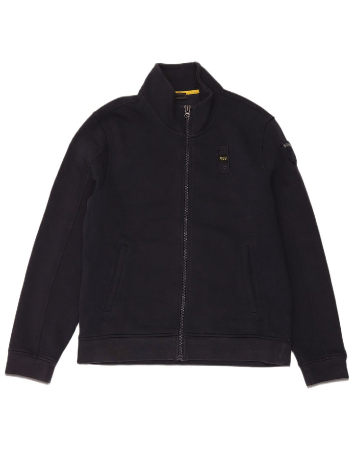 Blauer Mens Tracksuit Top Jacket Large Navy Blue Cotton