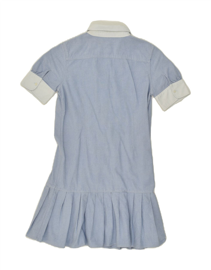 RALPH LAUREN Girls Shirt Dress 11-12 Years Blue Cotton Vintage Ralph Lauren and Second-Hand Ralph Lauren from Messina Hembry 