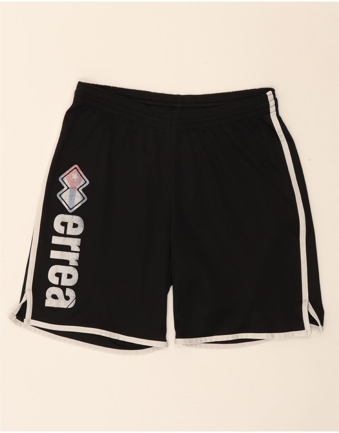 ERREA Mens Graphic Sport Shorts Medium  Black