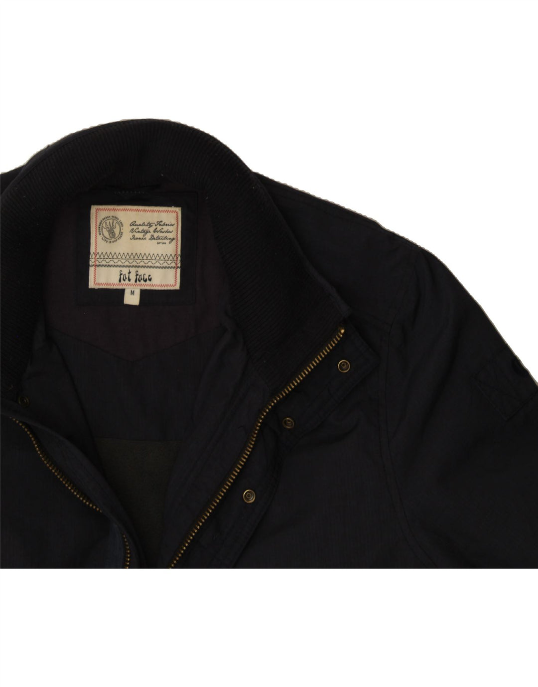 FAT FACE Mens Windbreaker Jacket UK 38 Medium Navy Blue Nylon Vintage Fat Face and Second-Hand Fat Face from Messina Hembry 