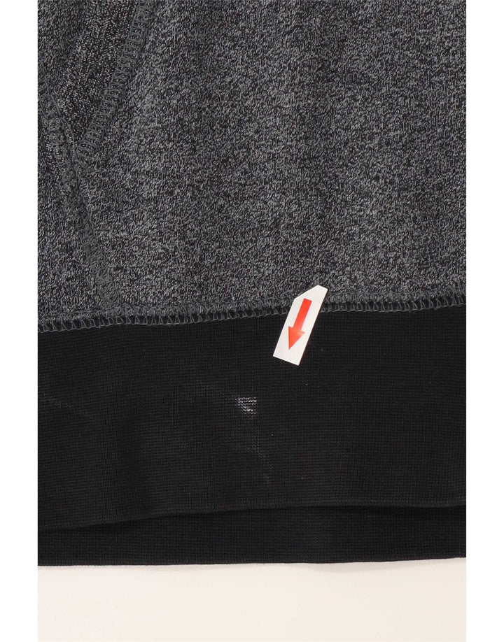 Nike Mens Zip Hoodie Sweater Medium Navy Blue Flecked Cotton