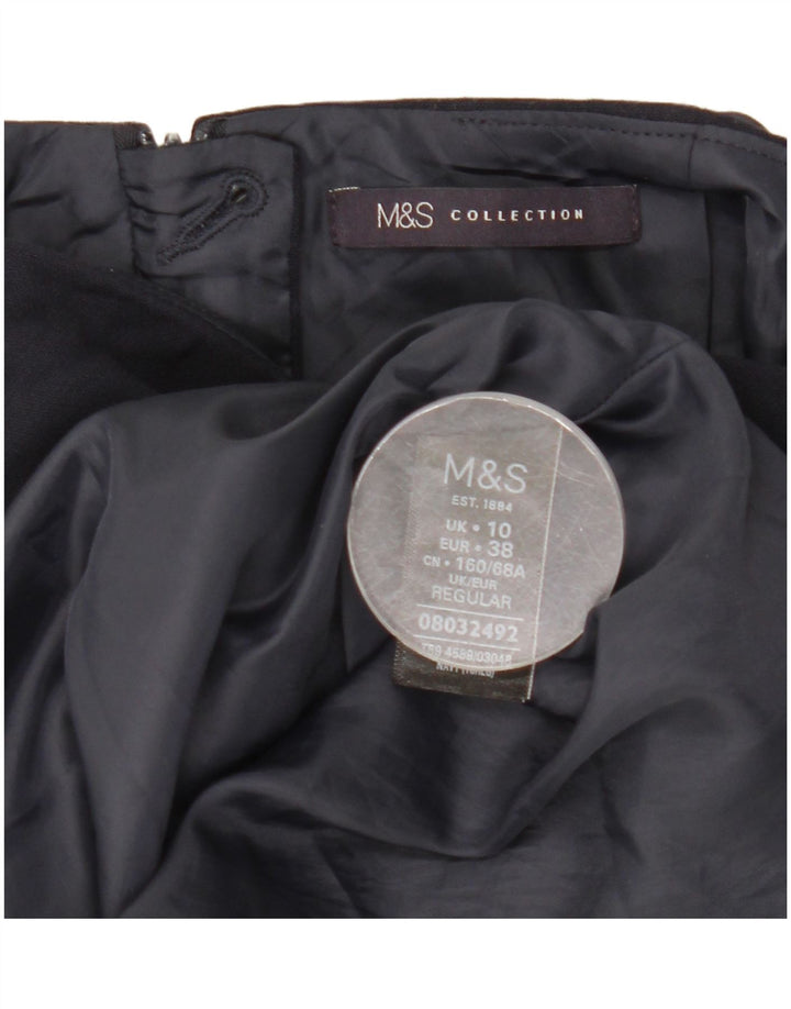 Marks & Spencer Womens Mini Skirt UK 10 Small W29  Navy Blue Polyester